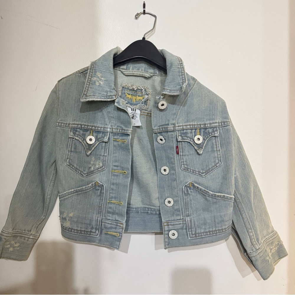 Y2K cropped Levi's denim jacket S